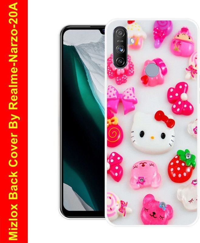 Mizlox Back Cover for Realme Narzo 20A  (Multicolor, Silicon, Pack of: 1)