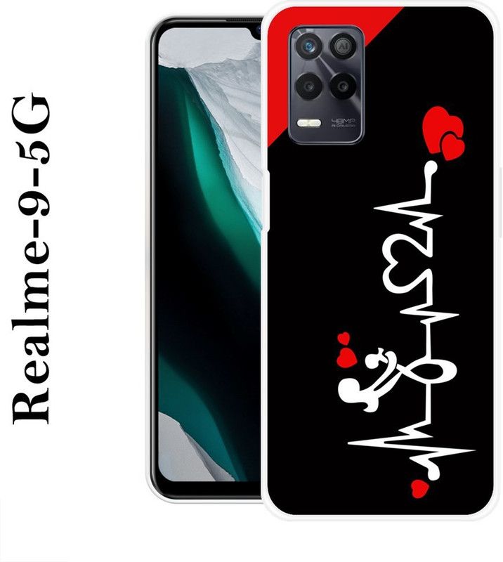 PALWALE BALAJI Back Cover for Realme 9 5G  (Black, White, Silicon)