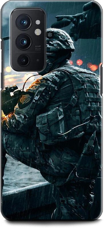 INDICRAFT Back Cover for OnePlus 9RT 5G ARMY, SOLDIER, BATTLEFIELD, SUPERHEROS, MILITARY  (Multicolor, Shock Proof, Pack of: 1)