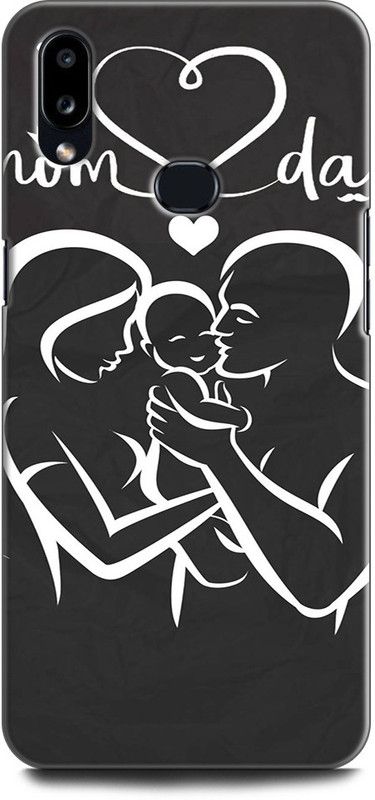 Afterglow Back Cover for SAMSUNG Galaxy A10s MOM AND DAD, DAD, I LOVE YOU, LOVE, MISSING, MOM,YOU  (Multicolor, Shock Proof, Pack of: 1)