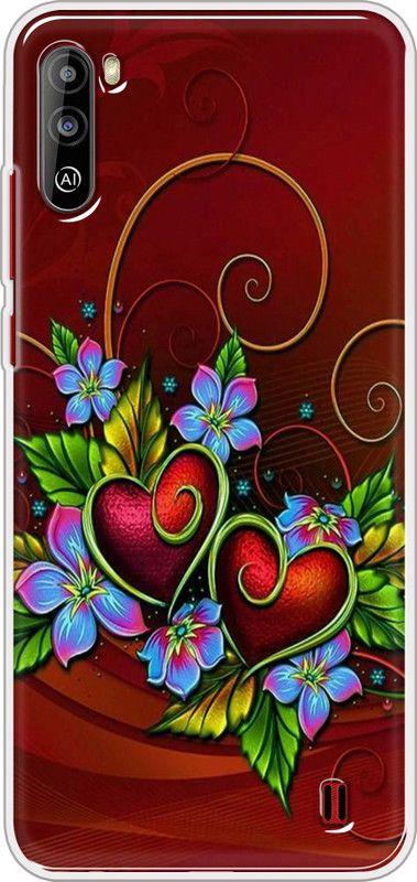Hansviprint Back Cover for Lava Z2  (Red, Grip Case, Silicon, Pack of: 1)