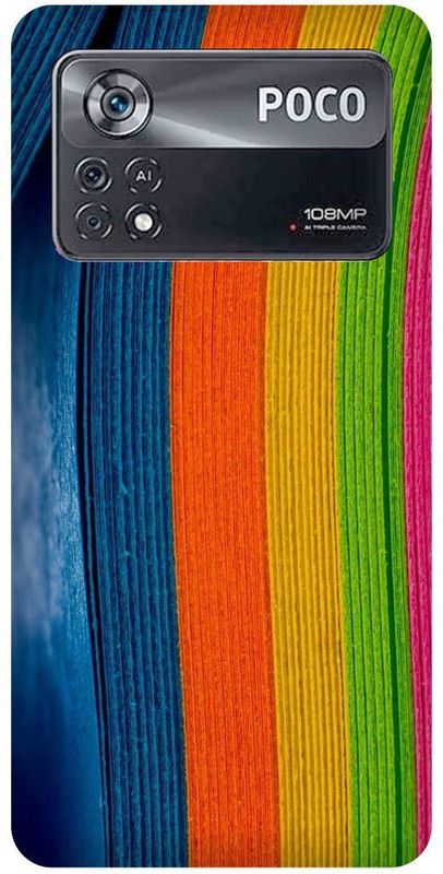 play fast Back Cover for POCO X4 Pro 5G, RAINBOW,ABSTRACT, ART, DESIGN  (Multicolor, Hard Case, Pack of: 1)