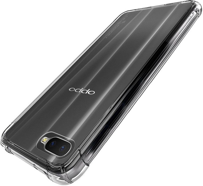 OffersOnly Bumper Case for Oppo A5s Corners Protection  (Transparent, Shock Proof, Silicon, Pack of: 1)