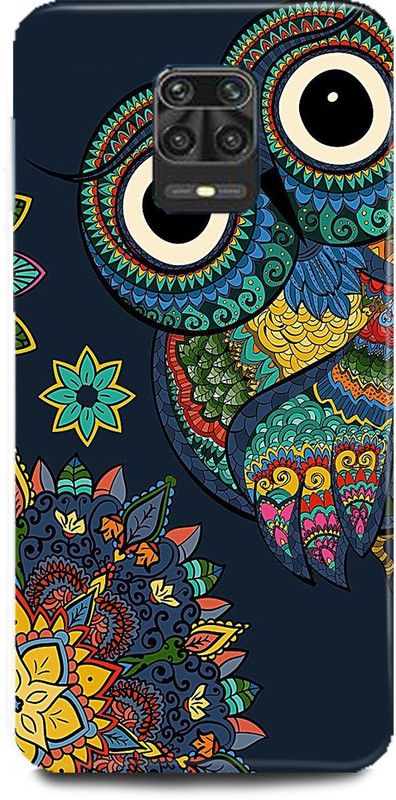 MRBE Back Cover for POCO M2 Pro, OWL SKY BACK COVER  (Multicolor, Hard Case, Pack of: 1)