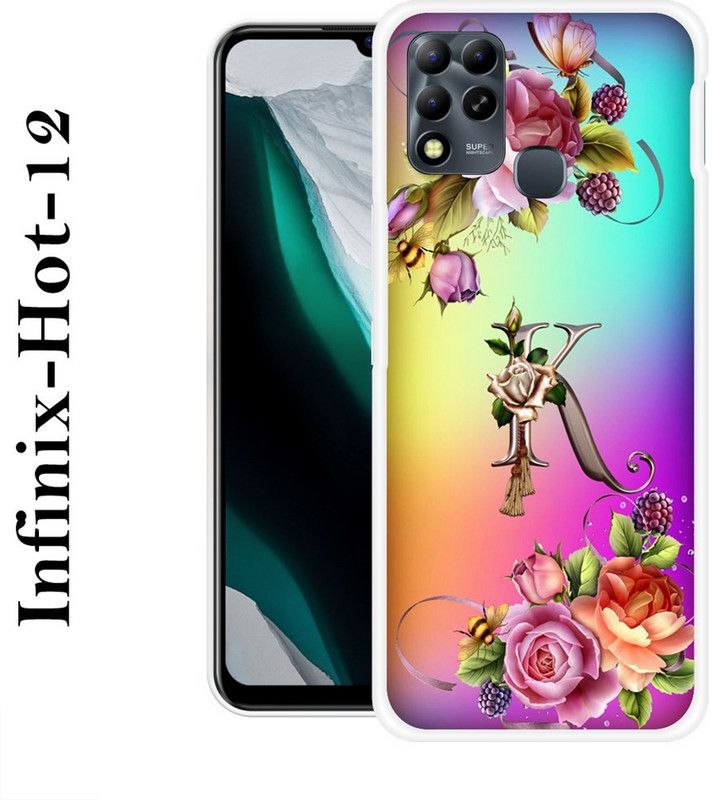 SIMAWAT Back Cover for Infinix Hot 12  (Multicolor, Grip Case, Silicon)