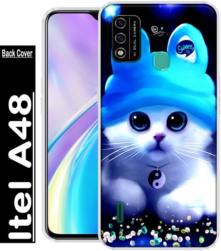 SUPER CASE Back Cover for Itel A48  (Multicolor, Grip Case, Silicon, Pack of: 1)