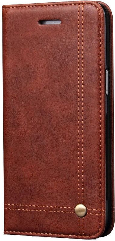 Dg Ming Wallet Case Cover for Samsung Galaxy S8  (Brown, Dual Protection, Pack of: 1)