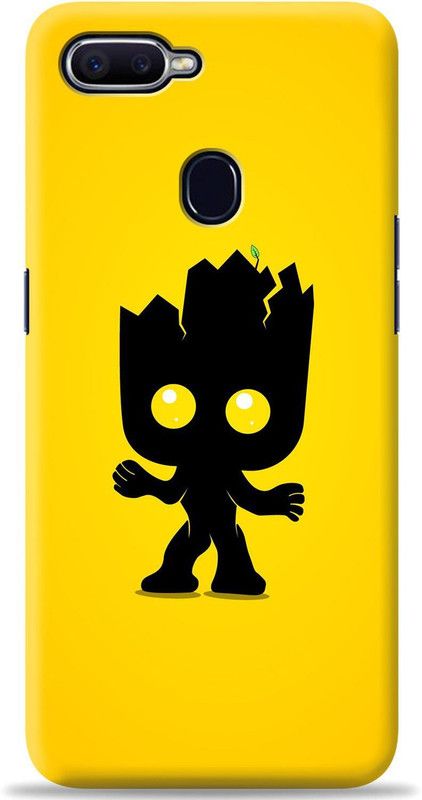 Crafter Back Cover for Oppo A5s  (Yellow, Shock Proof, Pack of: 1)