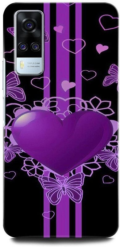 INTELLIZE Back Cover for Vivo Y31 V2036 LOVE, HEART, ROSE, FOREVER LOVE, ROSE  (Multicolor, Hard Case, Pack of: 1)