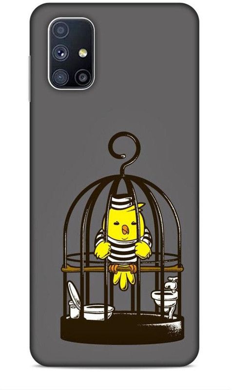 Keviv Back Cover for Samsung Galaxy M51  (Grey, 3D Case, Pack of: 1)
