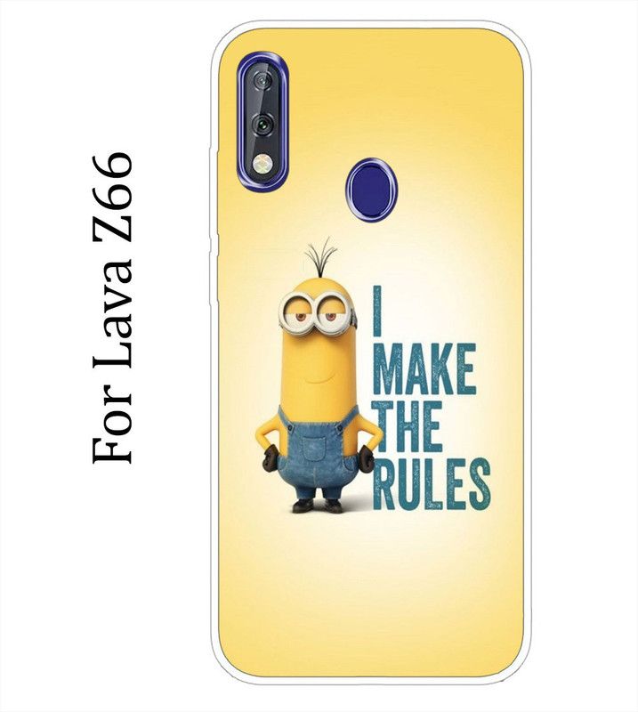 BeauCase Back Cover for Lava Z66  (Multicolor, Grip Case, Silicon, Pack of: 1)