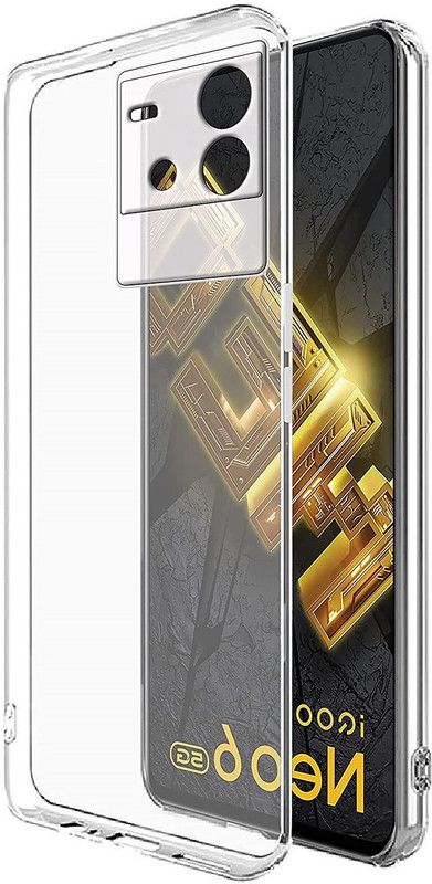 CELLCAMPUS Back Cover for IQOO Neo 6 5G  (Transparent, White, Grip Case, Pack of: 1)