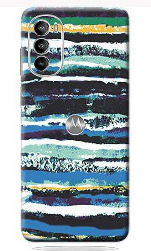 Skins Factory Texture Blue Mobile Back Skin Protector, Motorola Moto G82 5G Mobile Skin  (Texture Blue Skin With Super matte finish)