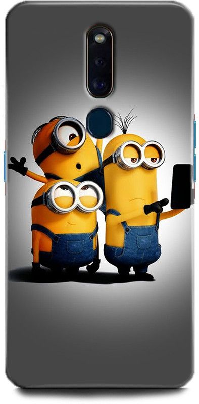 WallCraft Back Cover for OPPO F11 Pro / CPH1969 MINIONS, FUNNY MINIONS, COMIC, MOVIE, CARTOON  (Multicolor, Dual Protection, Pack of: 1)