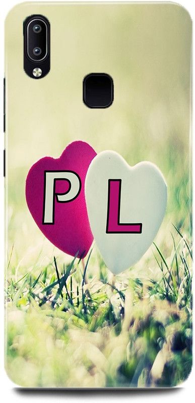 MP ARIES MOBILE COVER Back Cover for Vivo V11/1806,P Loves L Name,P Name, L Letter, Alphabet,P Love L NAME  (Multicolor, Hard Case, Pack of: 1)