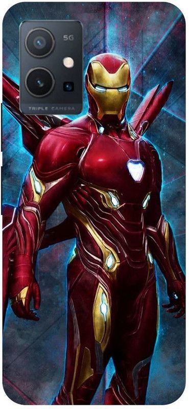 THE NARAYANA COLLECTIONS Back Cover for IQOO U5 5G-V2024A-IRONMAN,IRON,MAN,AVENGERS,ROBOT  (Multicolor, Hard Case, Pack of: 1)