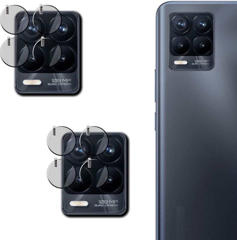 ASTARD Back Camera Lens Glass Protector for ~ Realme 8  (Pack of: 2)