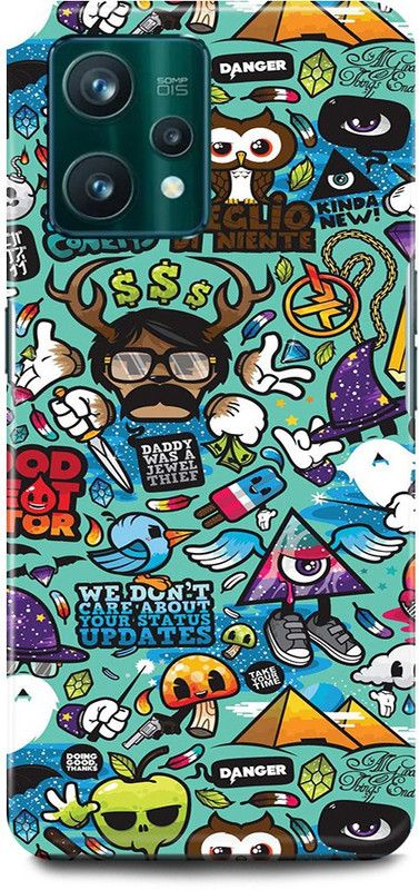 play fast Back Cover for realme 9i, RMX3491 CARY, LOGOS, DESIGN, ART, ABSTRACT, ART  (Multicolor, Hard Case, Pack of: 1)