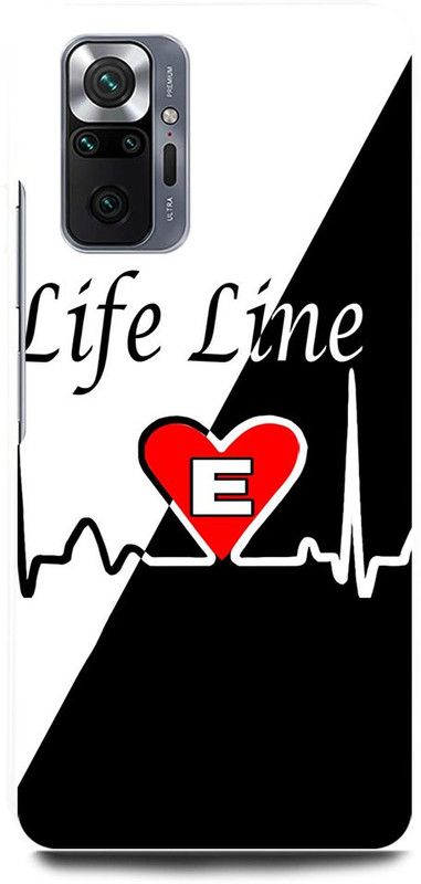 FRONK Back Cover for REDMI Note 10 Pro, F NAME, LETTER, ALPHABET, LIFELINE  (Black, Hard Case, Pack of: 1)