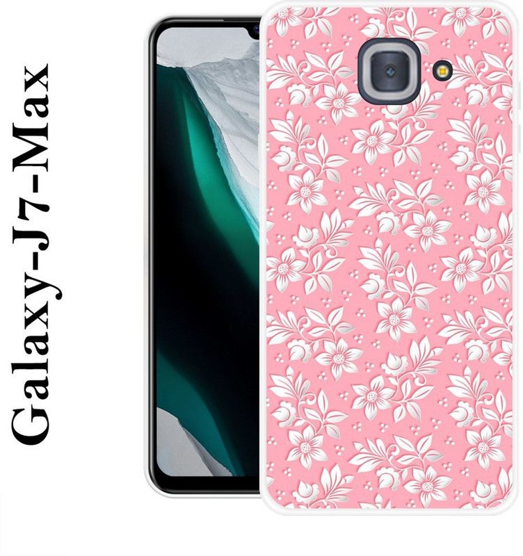 REDFLY Back Cover for Samsung Galaxy J7 Max  (Pink, Silver, Silicon)