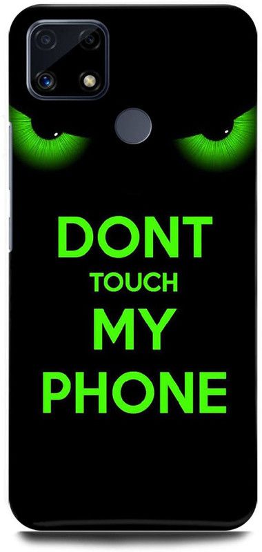 FRONK Back Cover for Realme C25s  (Green, Black, Hard Case, Pack of: 1)