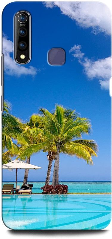 GRAFIQE Back Cover for Vivo Z1Pro 1951/PD1911F_EX PALM, TREE, NATURE, MORNING VIBES  (Multicolor, Shock Proof, Pack of: 1)