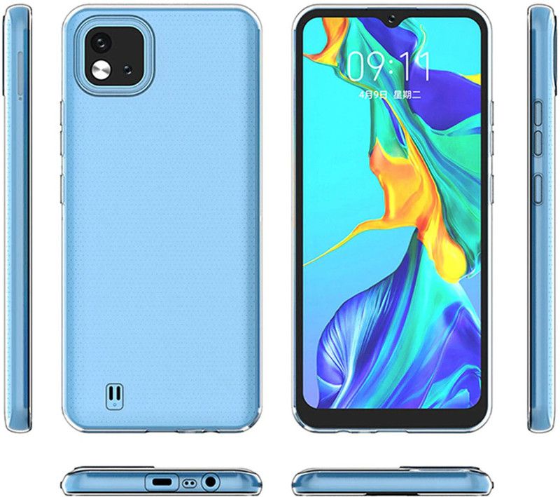 CASE CREATION Back Cover for Pocophone C3  (Transparent, Silicon, Pack of: 1)