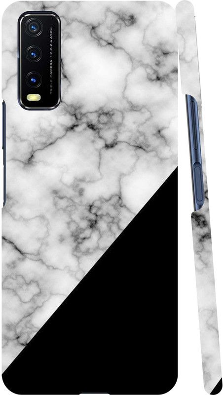 GS PANDA COLLECTIONS Back Cover for VIVO Y20  (Black, White, Pack of: 1)