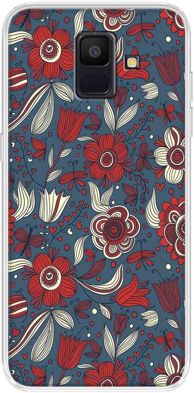 CaseRepublic Back Cover for Samsung Galaxy A6  (Multicolor, Silicon, Pack of: 1)