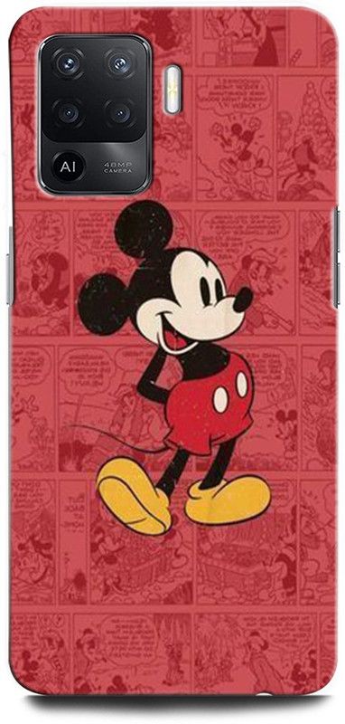 ORBIQE Back Cover for OPPO F19 Pro  (Red, Hard Case, Pack of: 1)