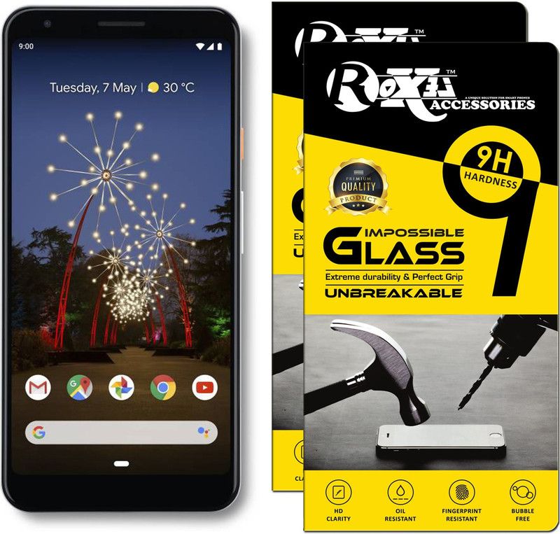 Roxel Impossible Screen Guard for Google Pixel 3a XL  (Pack of 2)