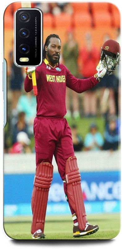 GRAFIQE Back Cover for Vivo Y12s V2033 CHRIS GAYLE, CRICKETER, UNIVERSAL BOSS  (Multicolor, Shock Proof, Pack of: 1)