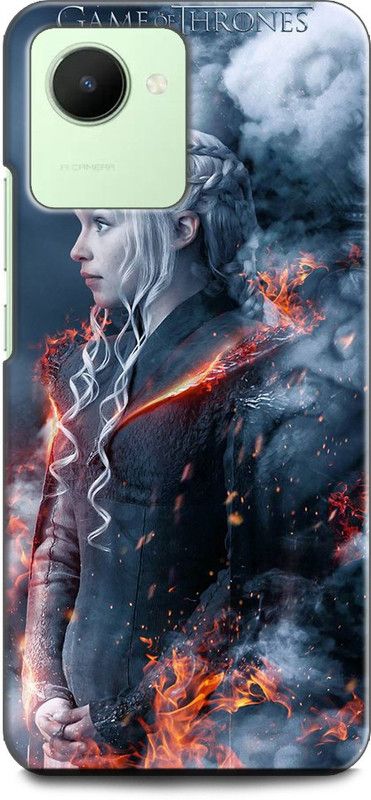 WallCraft Back Cover for Realme C30, RMX3581 GAME OF THRONES, DRAGON, KHALEESI, STARK, QUEEN  (Multicolor, Dual Protection, Pack of: 1)