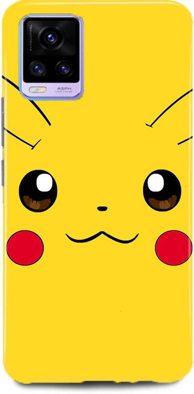 MP ARIES MOBILE COVER Back Cover for ViVO V21, V2050, PIKACHU ART CARTOON YELLOW POKEMON YELLOW POKEMON GIRLS BACK COVER  (Multicolor, Hard Case, Pack of: 1)