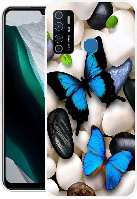 vaidik Back Cover for Infinix Hot 9 Pro  (Multicolor, Dual Protection, Silicon, Pack of: 1)