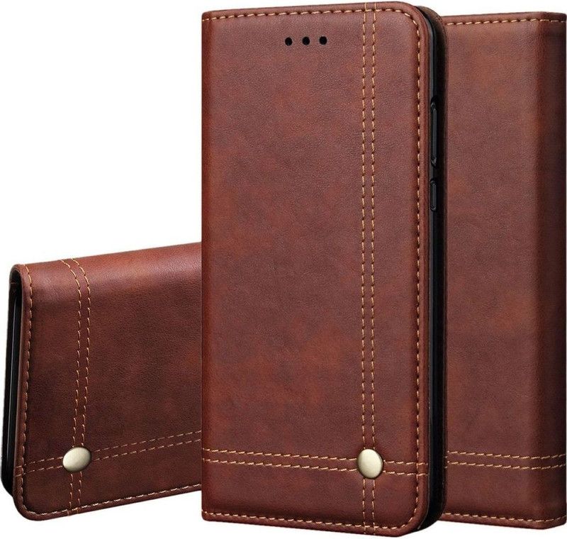 Bepak Flip Cover for Honor View 20  (Brown, Cases with Holder, Pack of: 1)