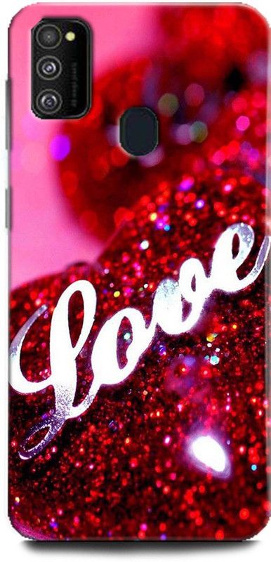 WallCraft Back Cover for Samsung Galaxy M21 LOVE, AMOR, TOGETHER, HEART, RED, PINK  (Multicolor, Dual Protection, Pack of: 1)