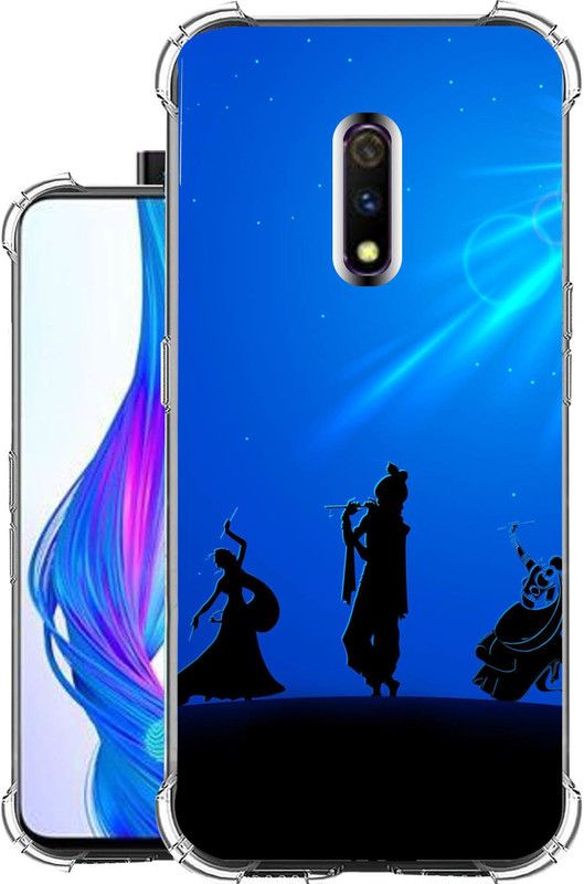 Snazzy Back Cover for Realme X  (Blue, Shock Proof, Silicon, Pack of: 1)