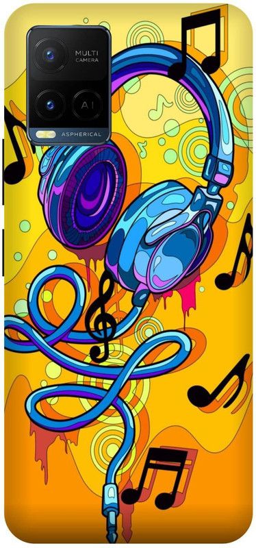 The Covers Glossy Point Back Cover for Vivo Y21  (Multicolor, Pack of: 1)