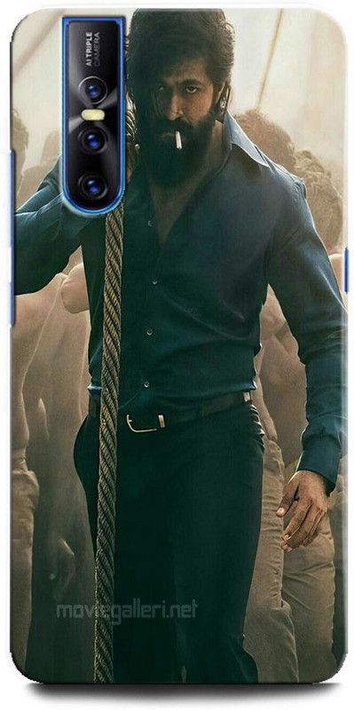 INTELLIZE Back Cover for Vivo V15 Pro 1818 YASH, KGF, ROCKING STAR, TAMIL HERO, TELUGU STAR, KGF2  (Multicolor, Hard Case, Pack of: 1)