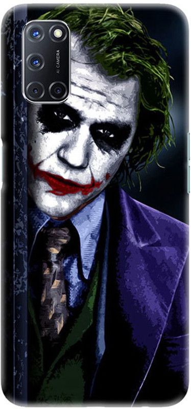 PNBEE Back Cover for Oppo A92, CPH2059 - Jocker Print  (Multicolor, Hard Case, Pack of: 1)