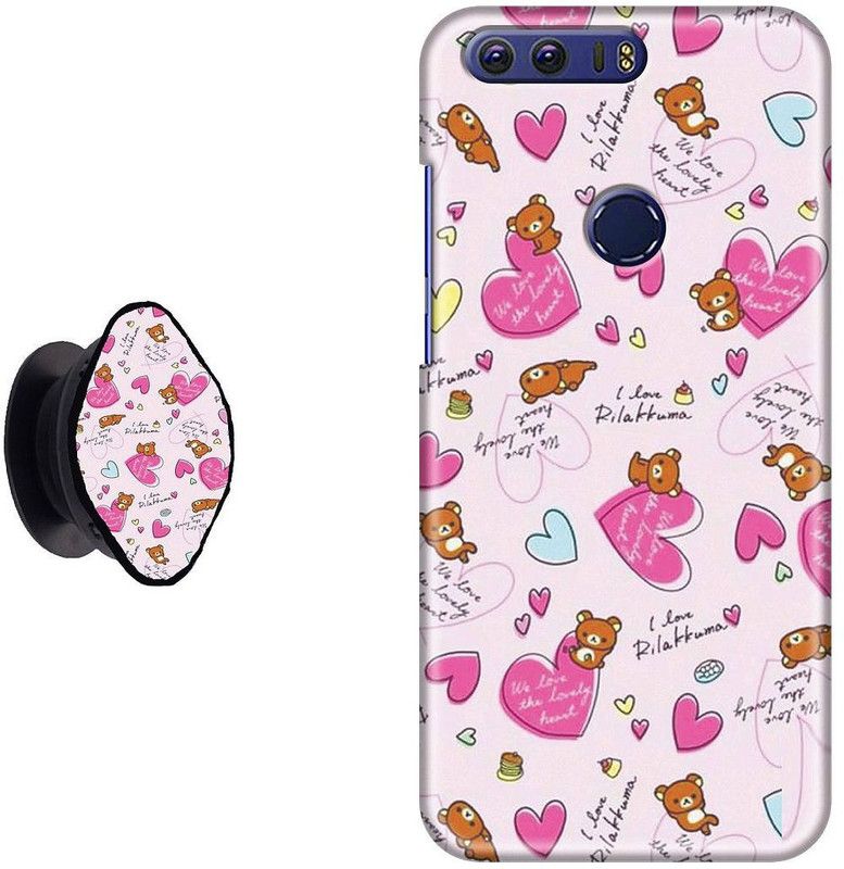 SPBR Back Cover for Honor 8  (Multicolor, Cases with Holder, Pack of: 2)