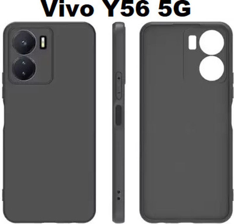 GDBUY Back Cover for vivo Y56 5G, VIVO Y56 5G, vivo Y56  (Black, Shock Proof, Pack of: 1)