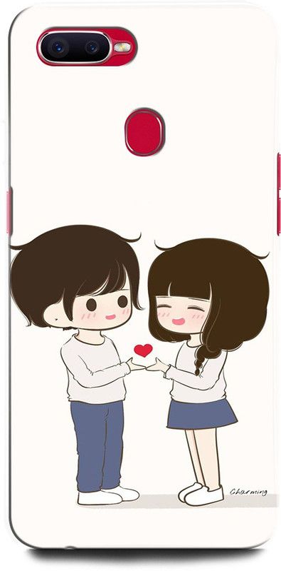 ORBIQE Back Cover for Realme U1 RMX1831 GIRL, BOY, LOVE, ANIME, COUPLE, HEART  (Multicolor, Hard Case, Pack of: 1)