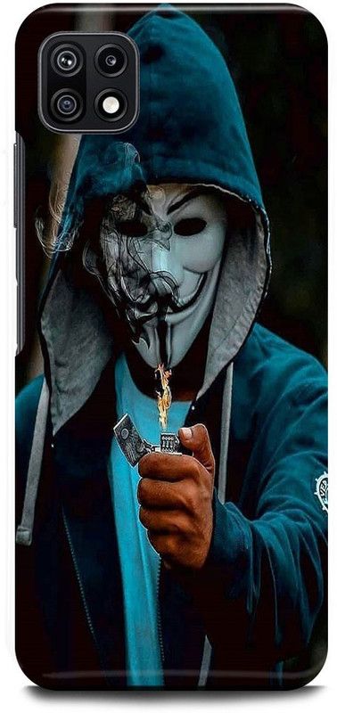 FUGGA Back Cover for SAMSUNG Galaxy F42 5G, JOKER, SYMBOL, ANONYMOUS, BLADE, HACKER  (Blue, Hard Case, Pack of: 1)