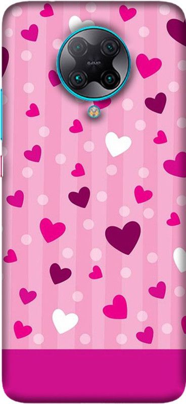 PNBEE Back Cover for Xiaomi Redmi K30 Pro, Xiaomi Redmi K30 Ultra, M2006J10C - Heart Print  (Multicolor, Hard Case, Pack of: 1)