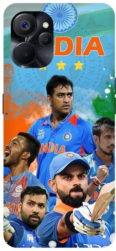 COVERJET Back Cover for REALME 9i 5G- RMX3612-INDIAN- DHONI- CRICKET- TEAM  (Blue, Hard Case)