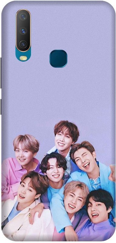 VS PRINT LINK Back Cover for VIVO Y17 ,VIVO 1902 ,BTS, bts, BTS army, BTS Love, bts singers Printed  (Purple, Hard Case, Pack of: 1)