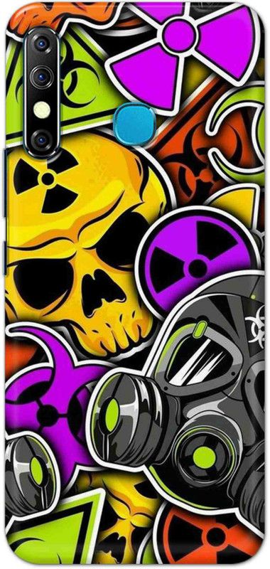 NDCOM Back Cover for Infinix Hot 8 Graffiti illustration Printed  (Multicolor, Hard Case, Pack of: 1)