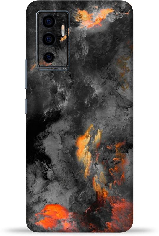gizmo Vivo V23e 5G Mobile Skin  (Black Clouds multicolor skin with ultra matte finish)